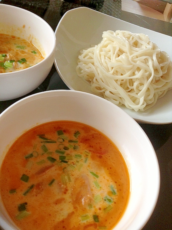 いなばのツナとタイカレーで簡単うどんつけ麺