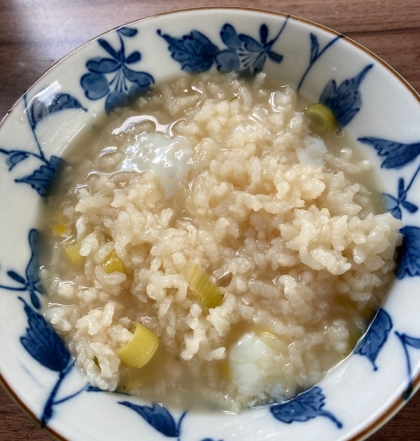 風邪をひいたときに。炊飯器でねぎのお粥