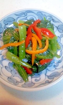 小松菜とみかんのサラダ