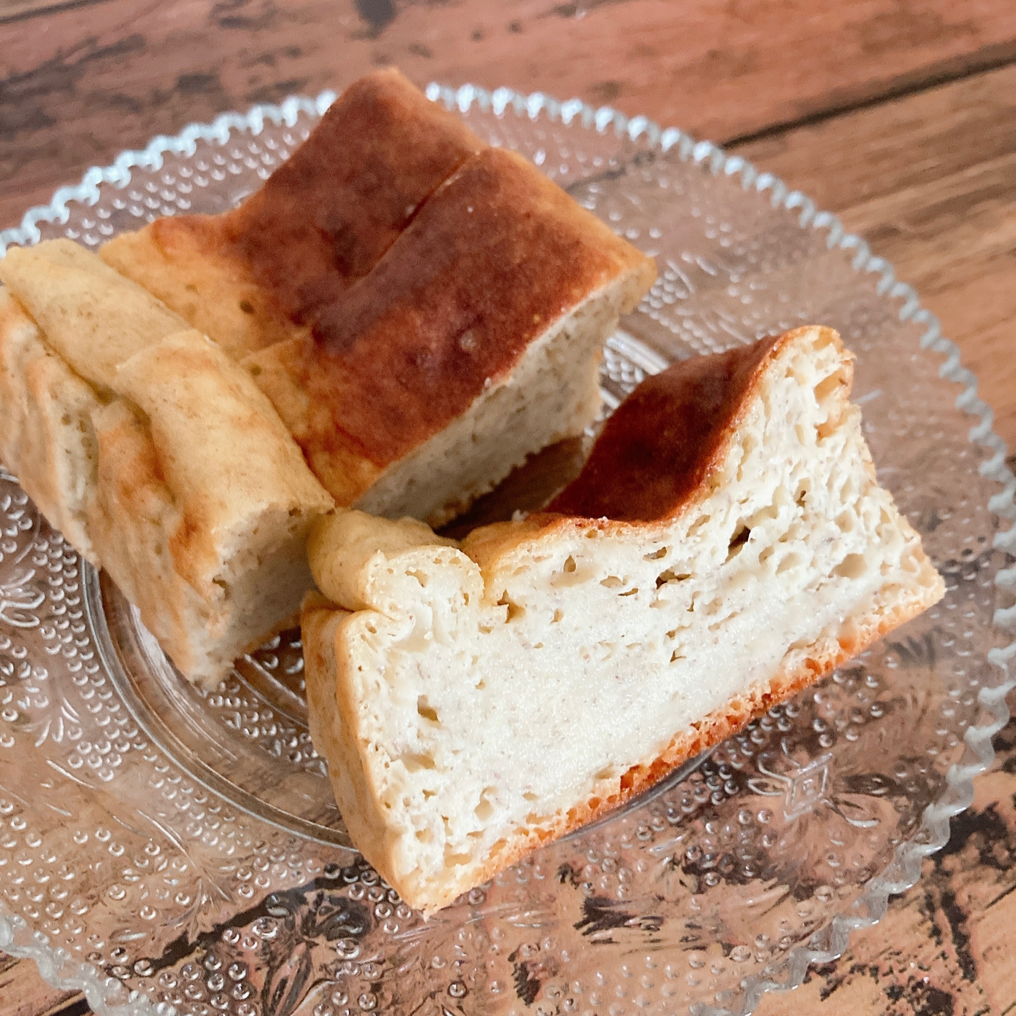 《離乳食後期から》おとうふバナナケーキ