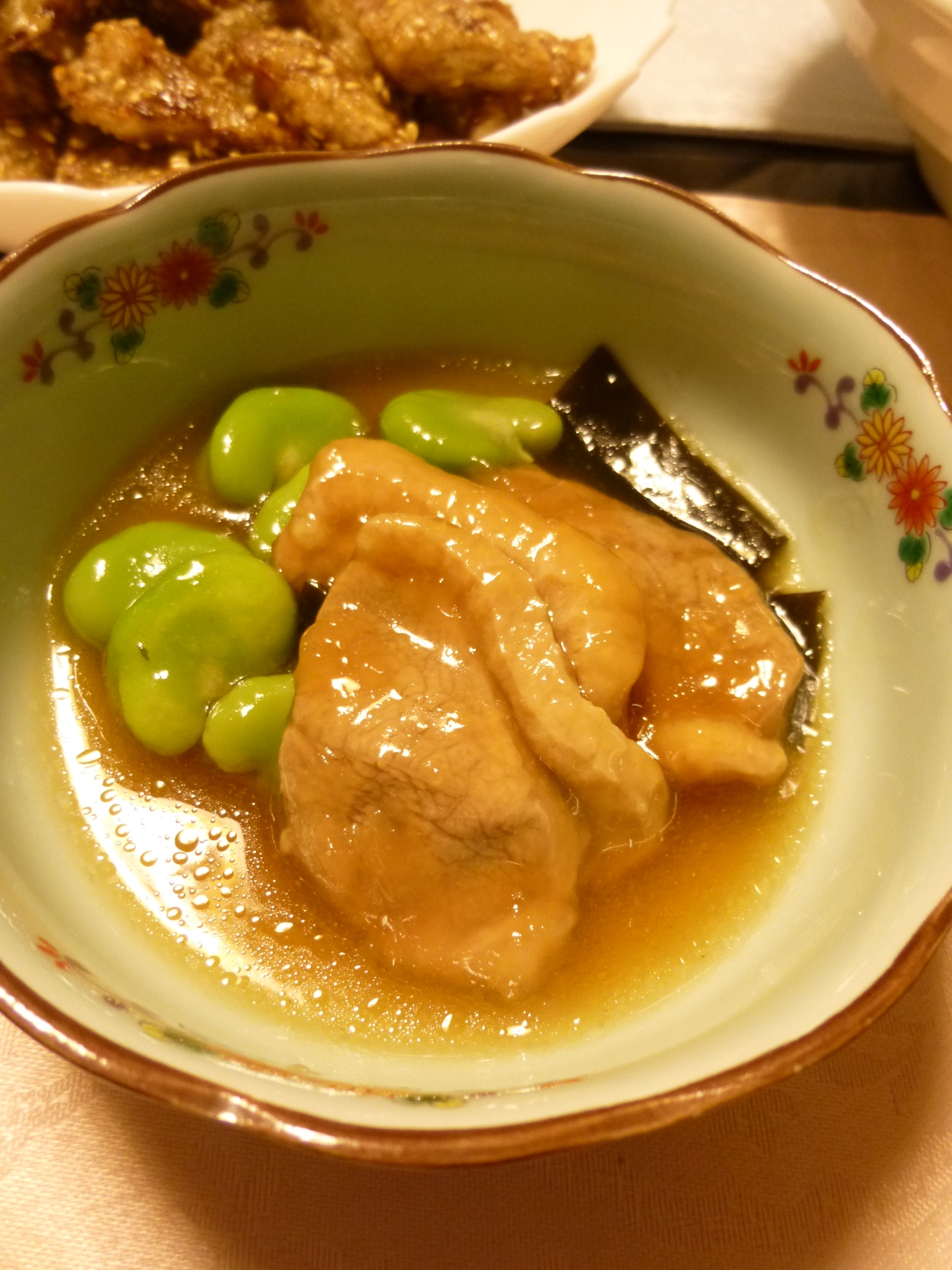 合鴨とそら豆の治部煮