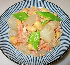 弁当のおかず♪大根と大豆の煮物