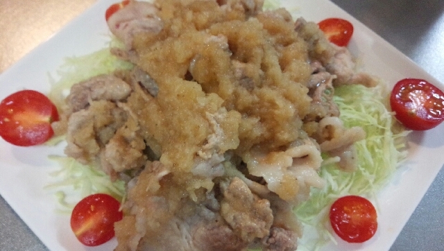 豚肉のおろしドレッシング和え