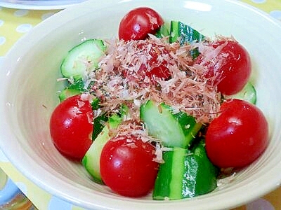 きゅうり＆ミニトマトのサラダ