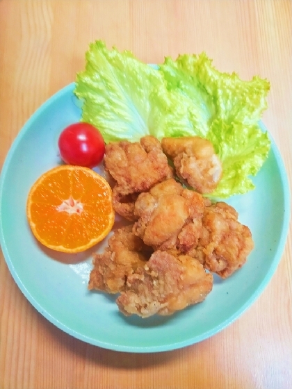衣しっかり♪〜にんにくたっぷり唐揚げ〜