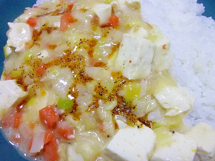 桜えびとたっぷり野菜の麻婆豆腐