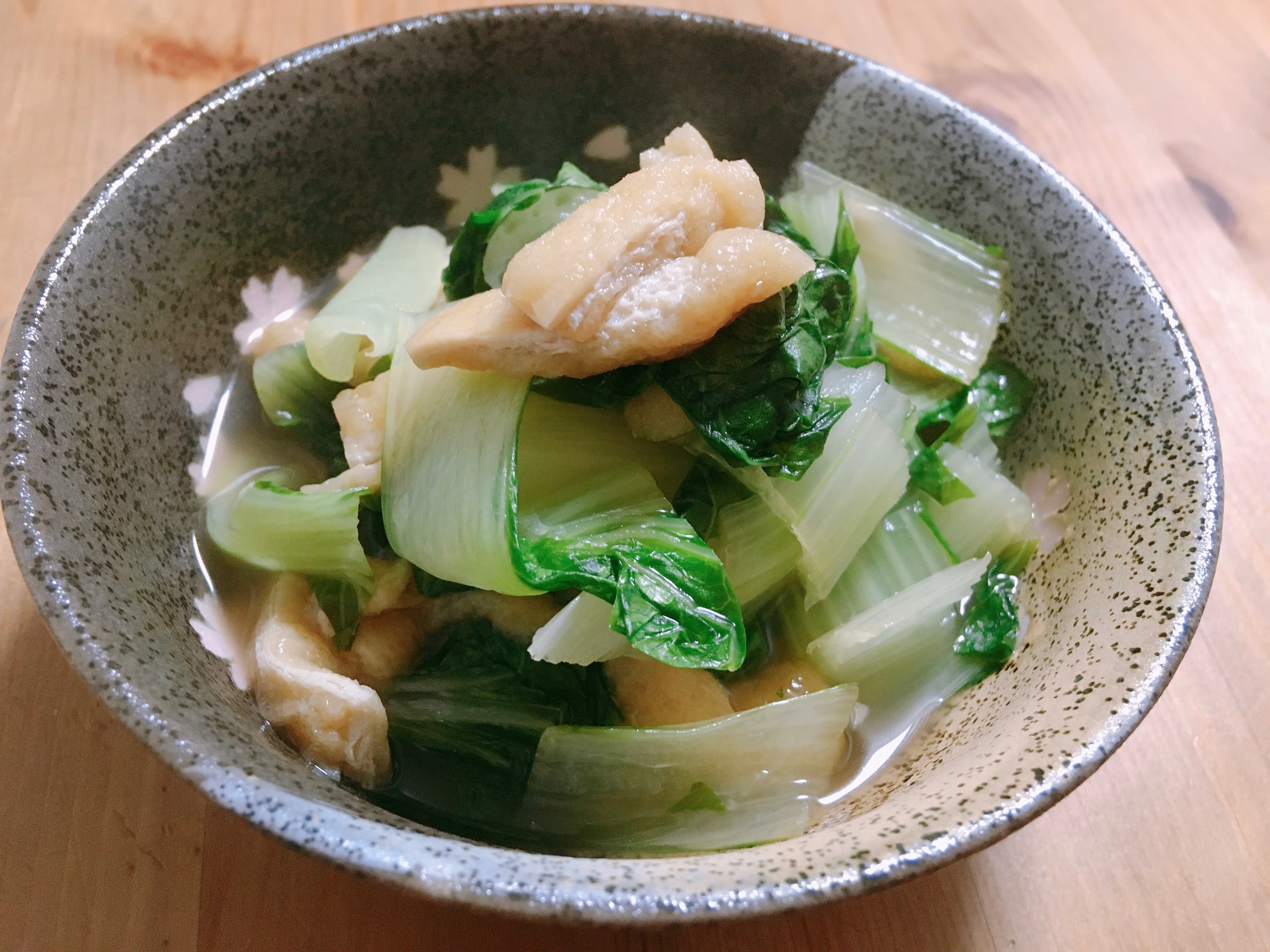 レンジで簡単＊しろ菜と油揚げの煮浸し