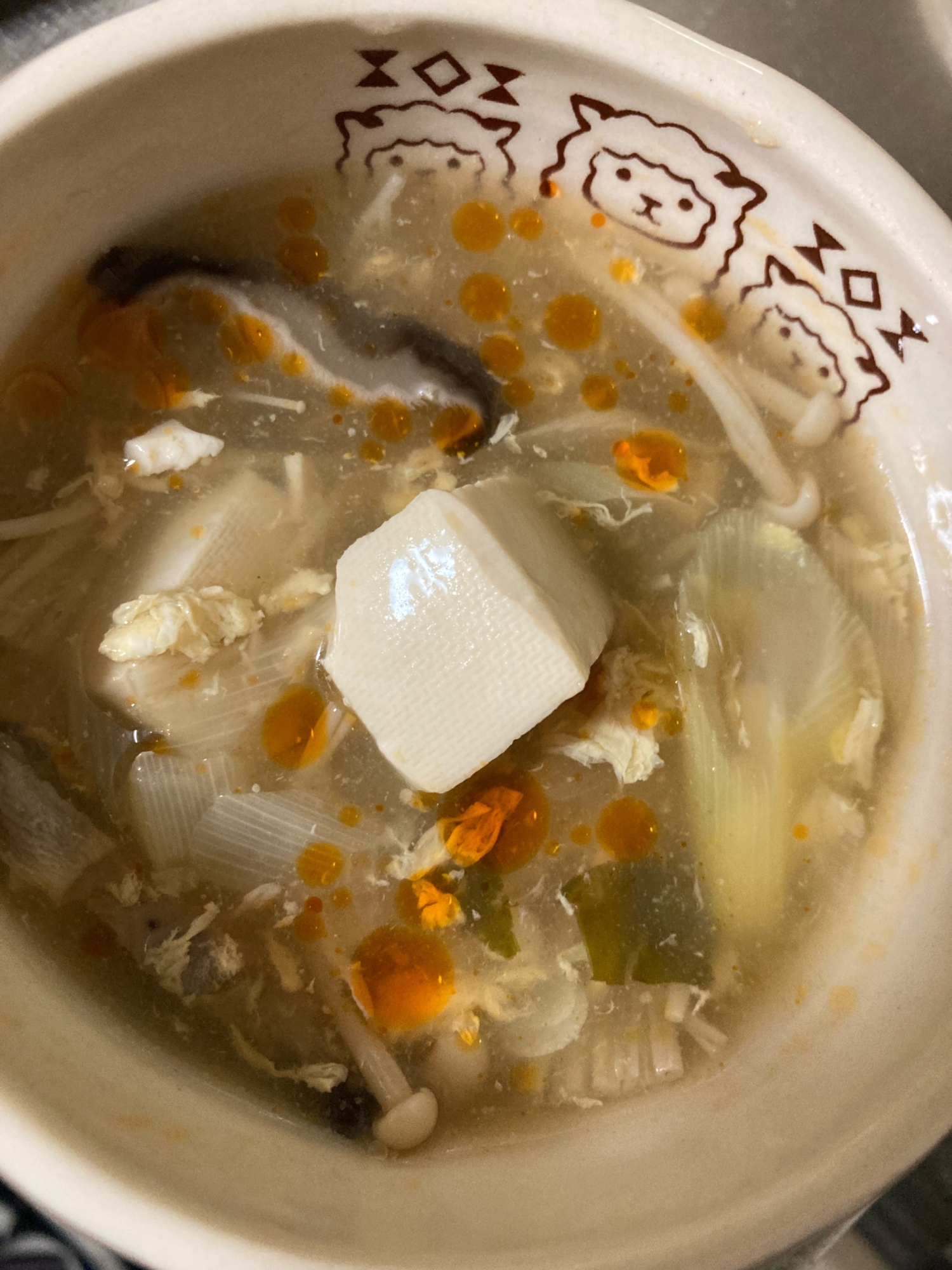 スーラータン風中華スープ