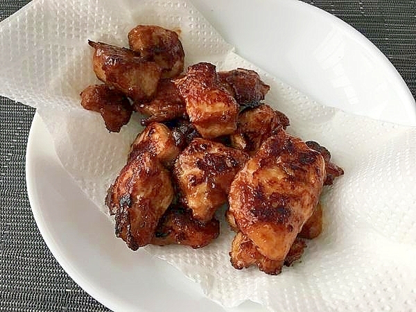 フライパンでサテ風焼き鳥