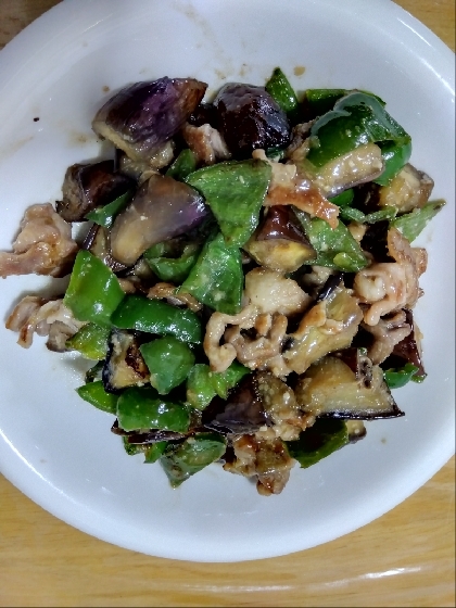 10分！なすと豚こまの味噌炒め♪