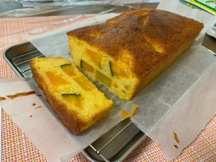 ホットケーキミックスでかぼちゃの簡単パウンドケーキ レシピ 作り方 By めろんぱんママ めろんカフェ 楽天レシピ