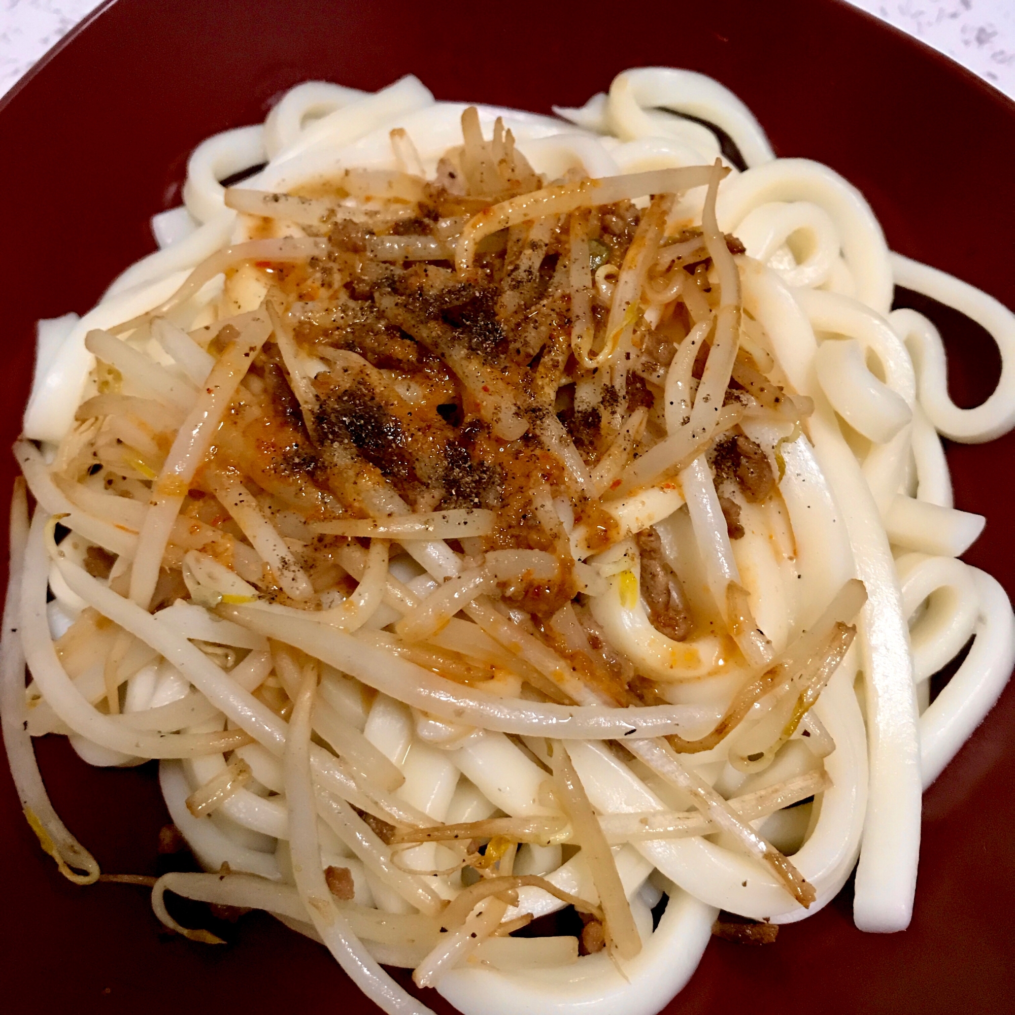 ピリ辛うどん