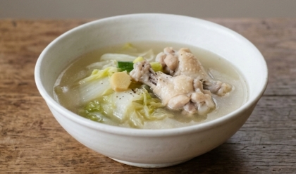 あっさり　☆　白菜と手羽元の塩煮