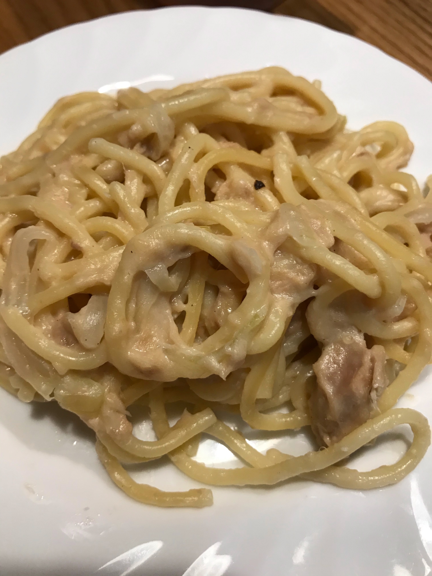 ツナ缶のクリームパスタ　ホットクックで楽々♪