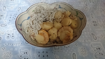 ホタテとしらすで豪華です✨✨美味しかったです✨(^^)v✨