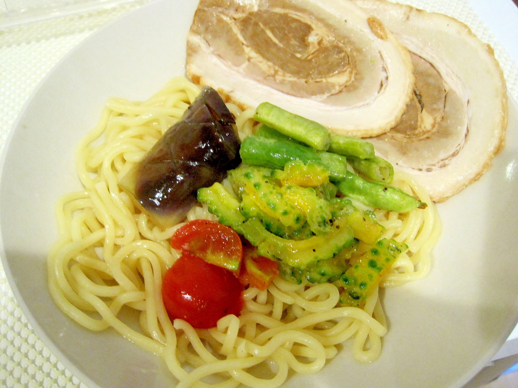 夏野菜のつけ麺 レシピ 作り方 By Yukkiy8 楽天レシピ