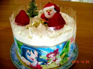 プリキュアクリスマスケーキ