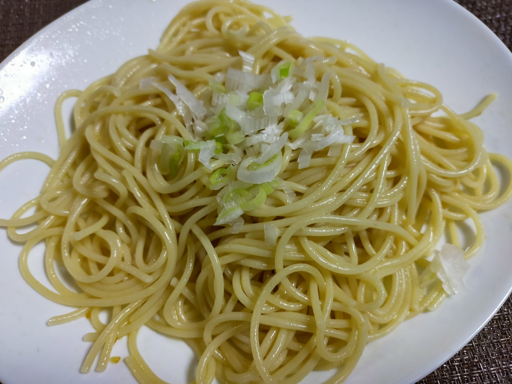 超ズボラ！ゆず白だしのねぎパスタ