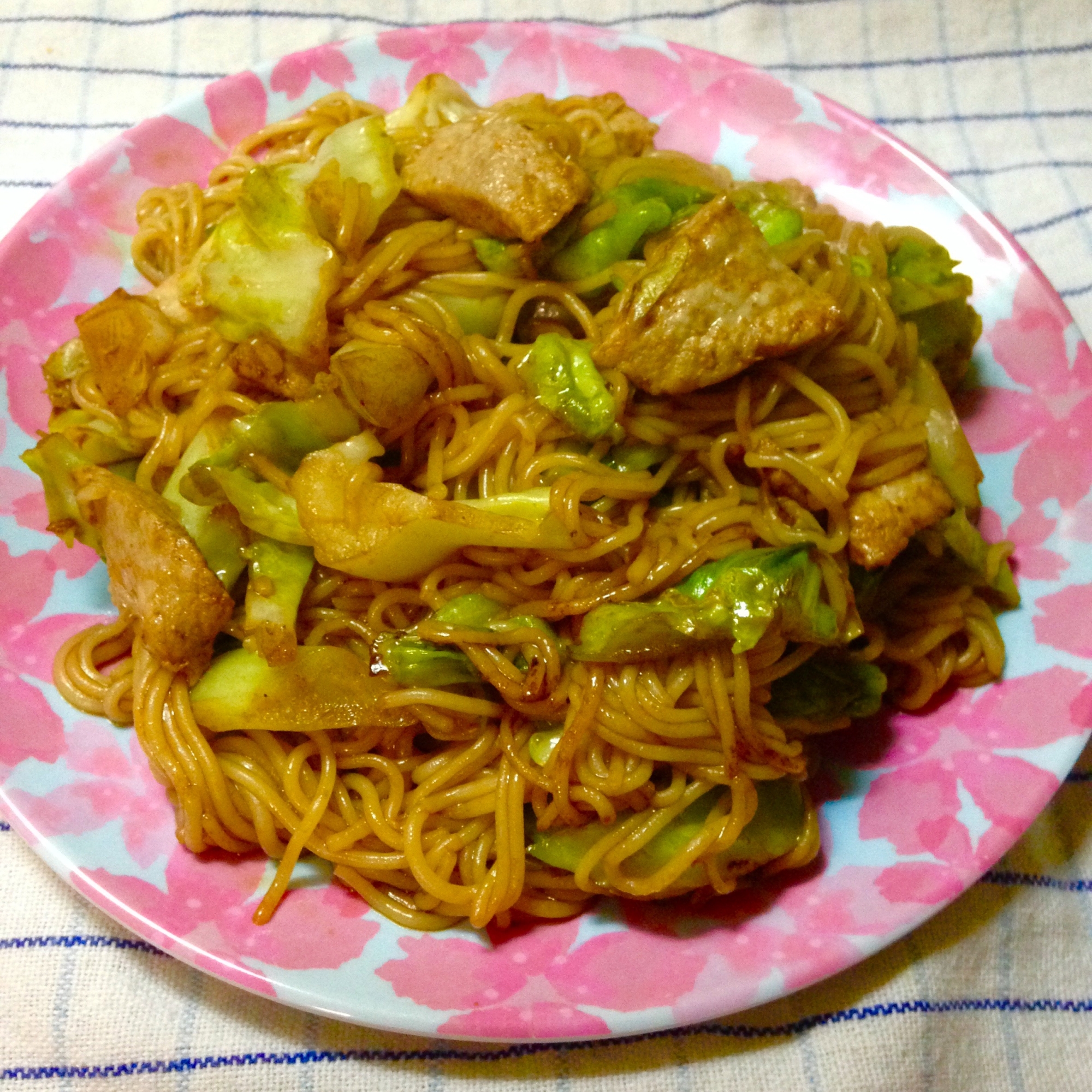 コンニャク麺で♪ヘルシー焼きそば★