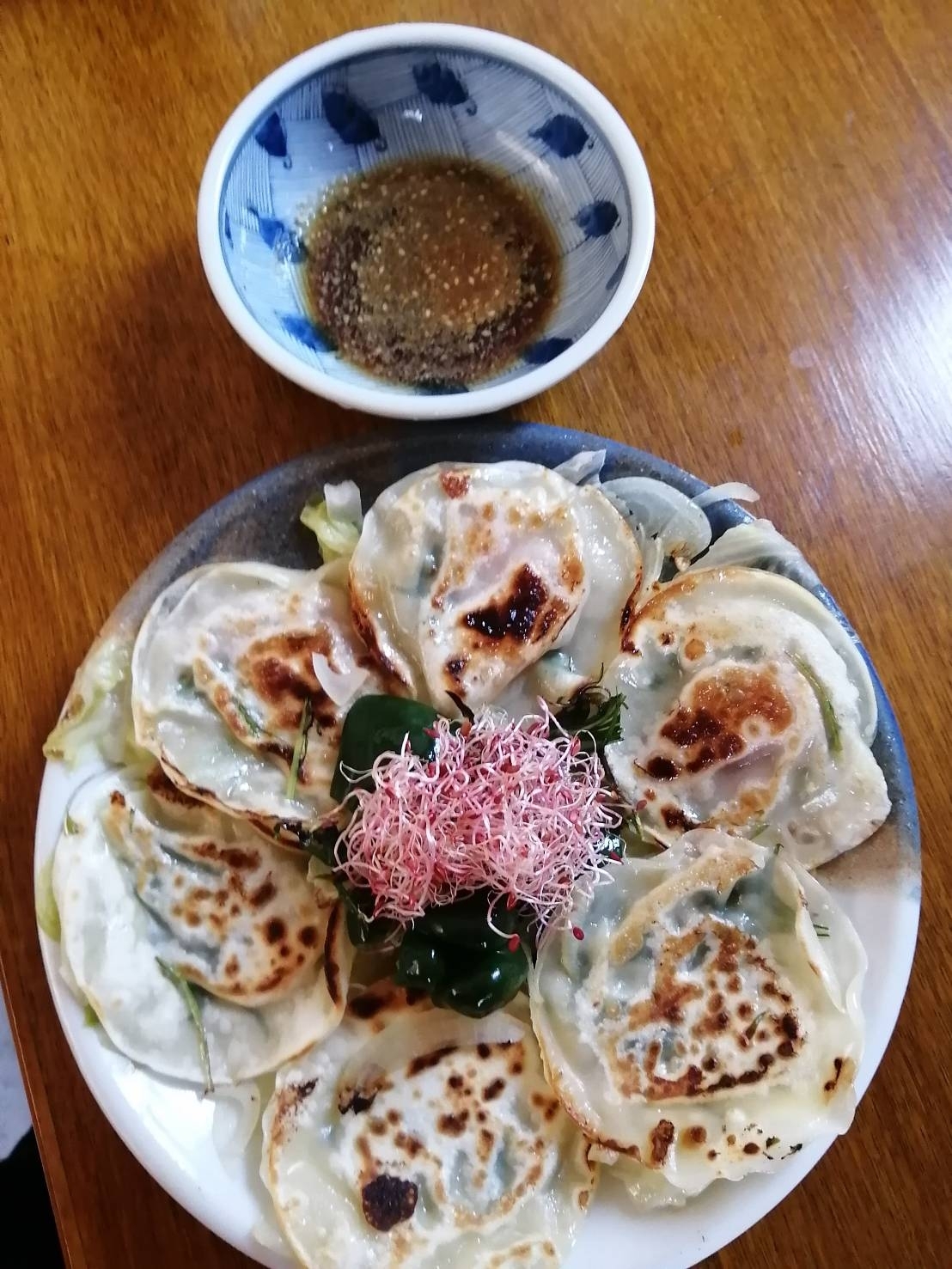 変わり餃子      水菜ベーコン