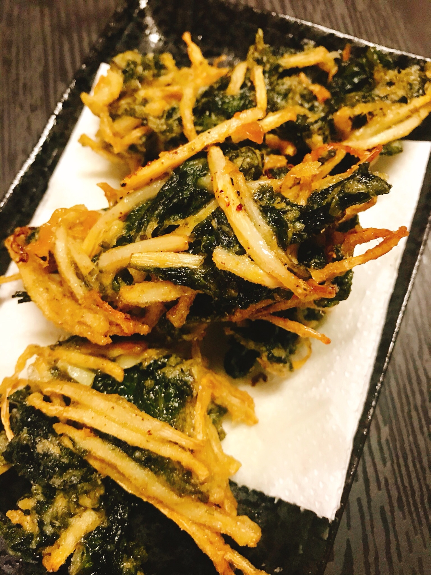 カレー風味 筍とワカメの天ぷら 56円