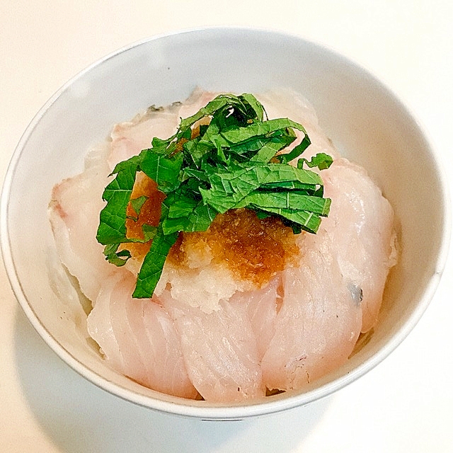 むつのおろし丼♪ちょっと贅沢