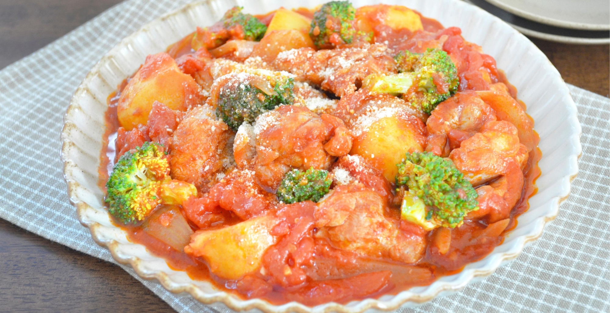 鶏肉とじゃがいものトマト煮