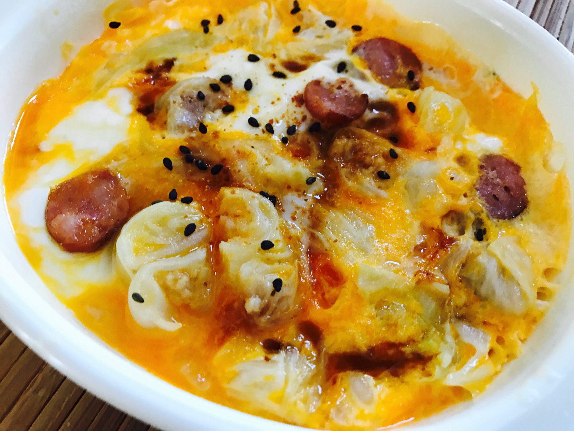 アレンジ から揚げと餃子の卵とじ レシピ 作り方 By たかまさ 楽天レシピ