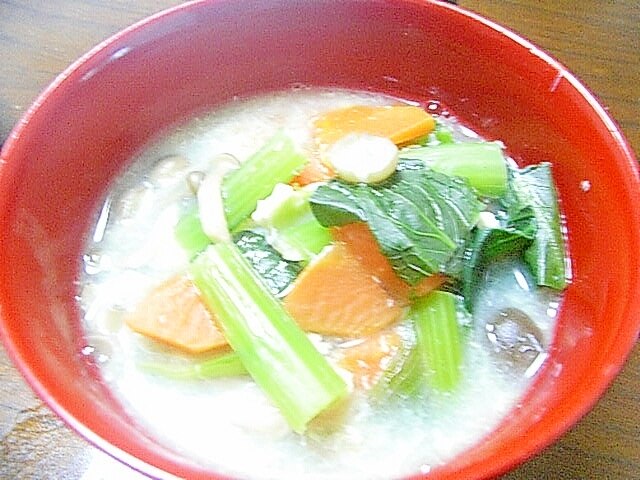 和風だしの野菜スープ