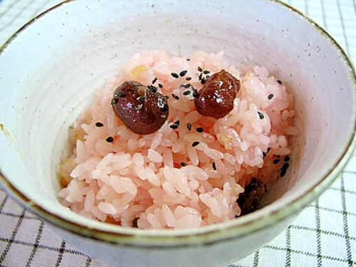 炊飯器で作る♪北海道風お赤飯