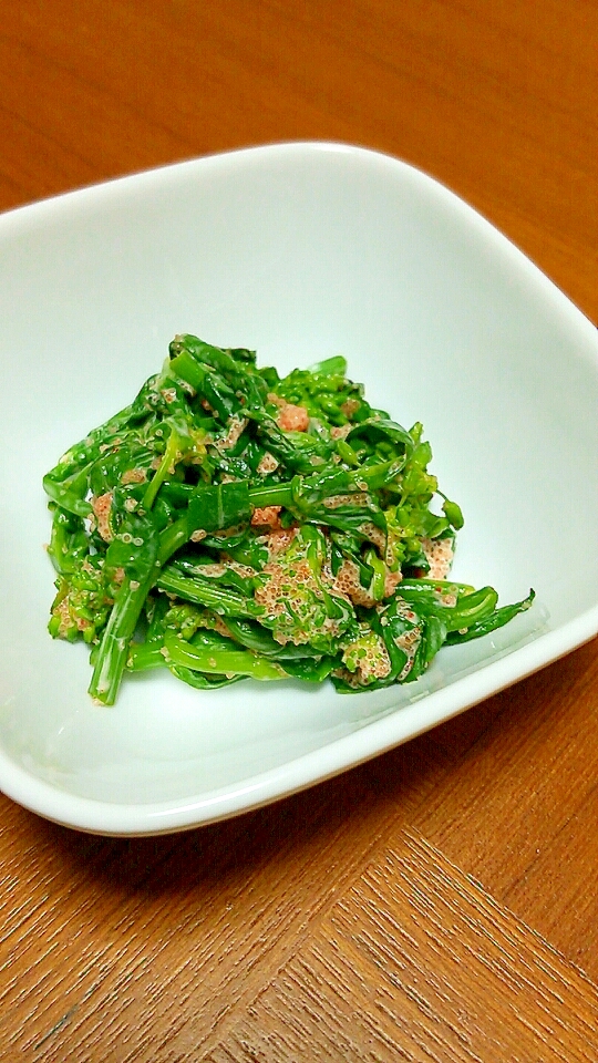 菜の花の明太子マヨネーズ和え レシピ 作り方 By にゃんこすけ321 楽天レシピ