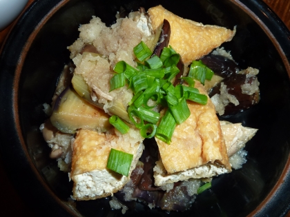 茄子と油揚げのみぞれ煮