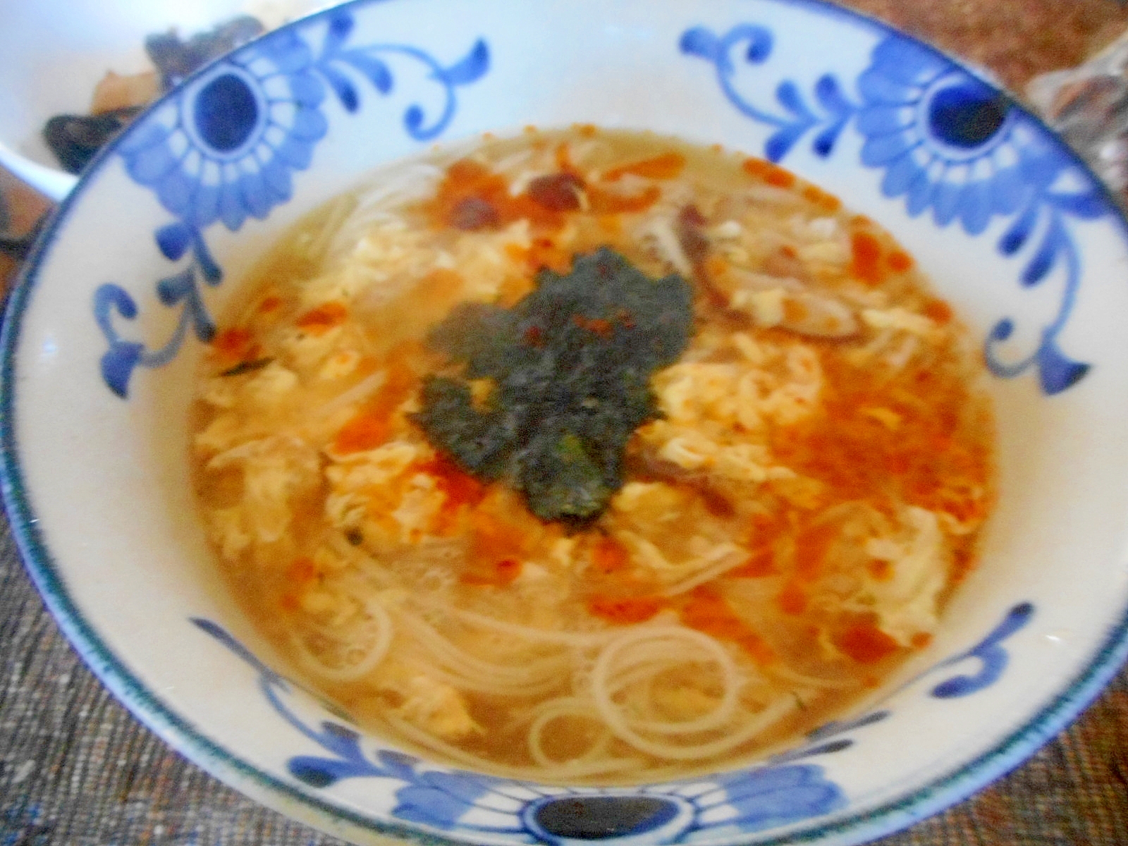 きのこの酸辣にゅう麺