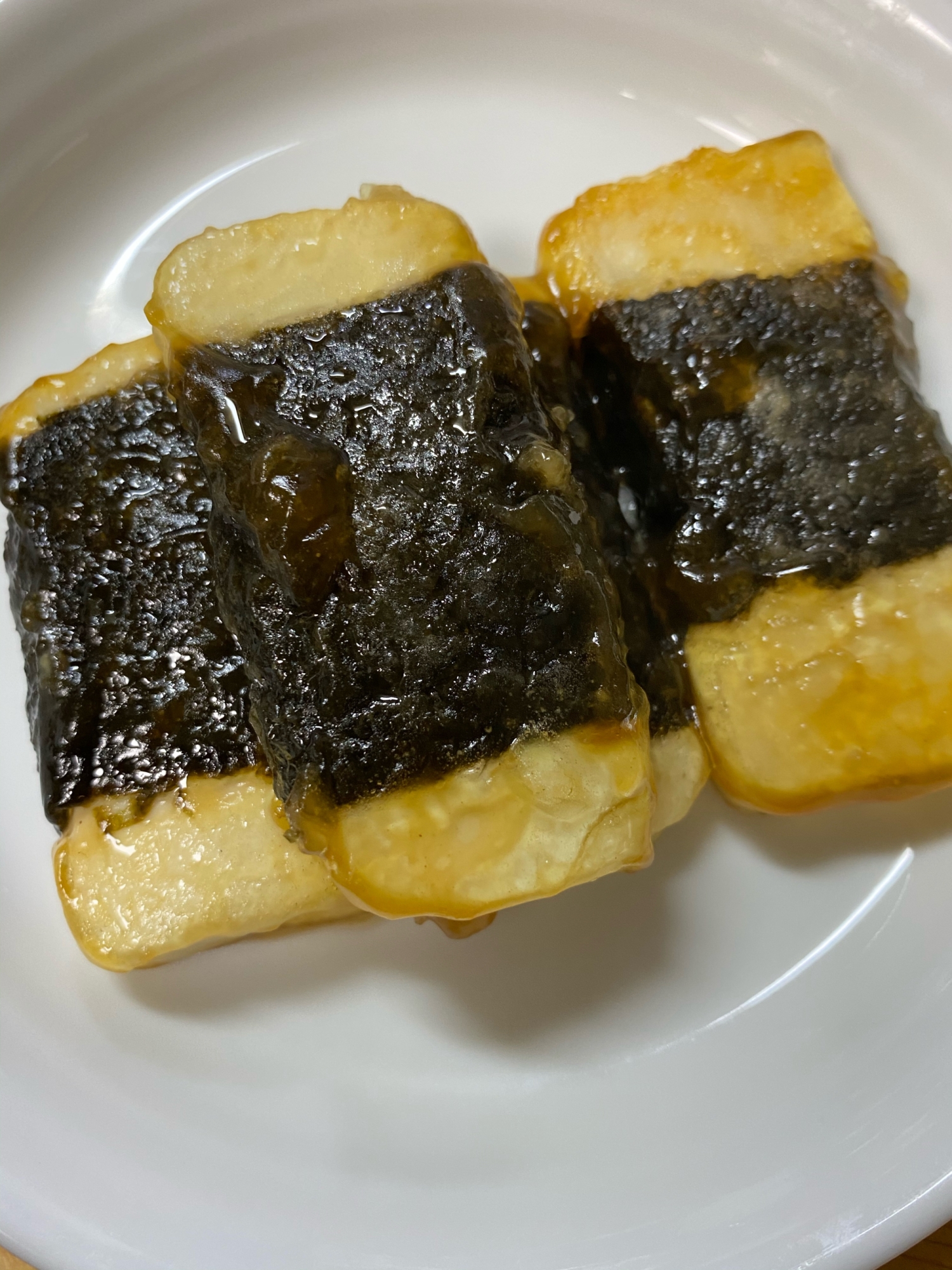 海苔巻き豆腐ステーキ