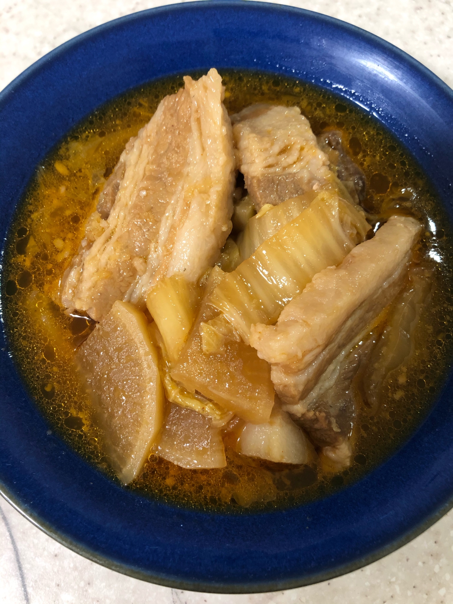 圧力鍋でトロ旨煮☆豚バラと冬野菜