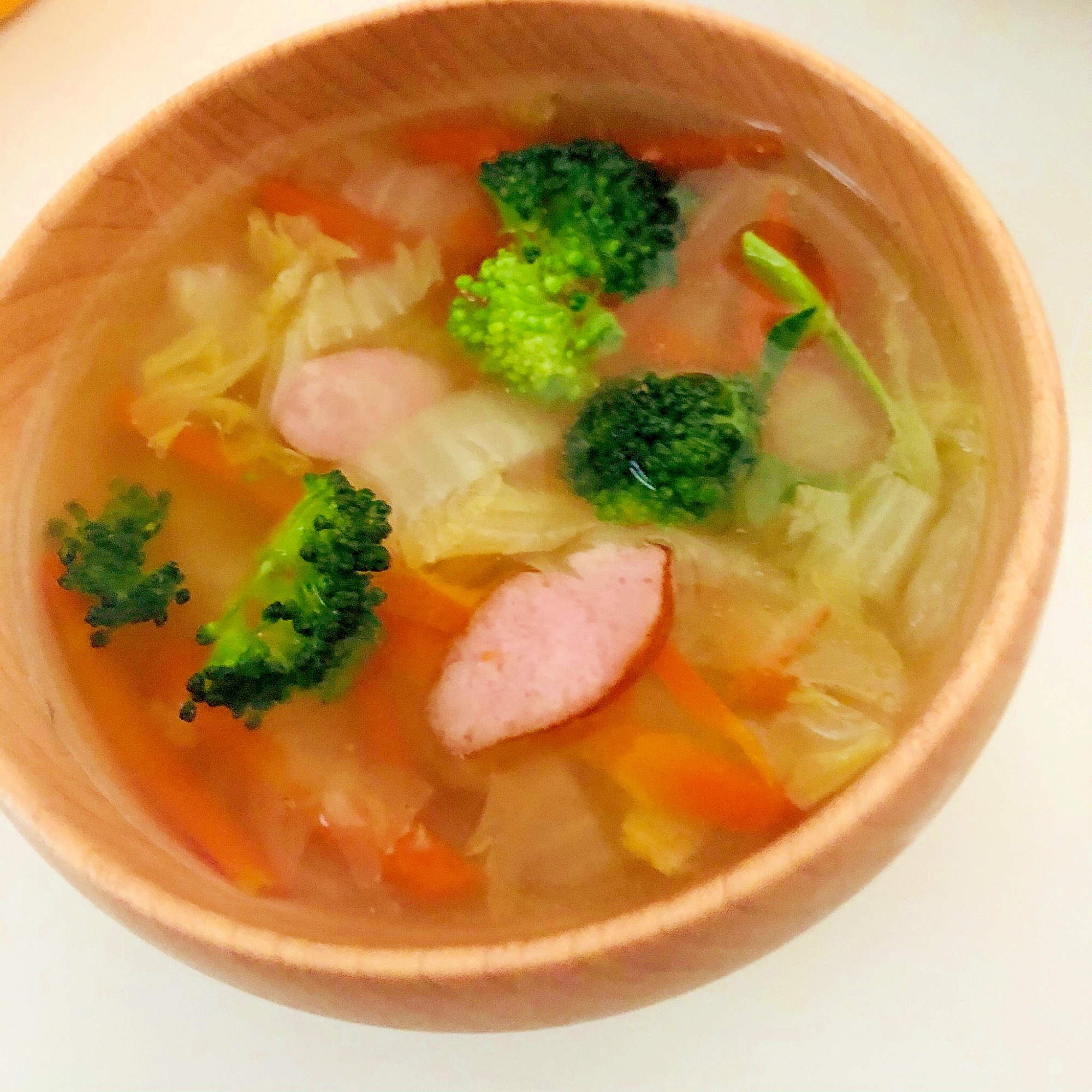 ウインナーと野菜のスープ