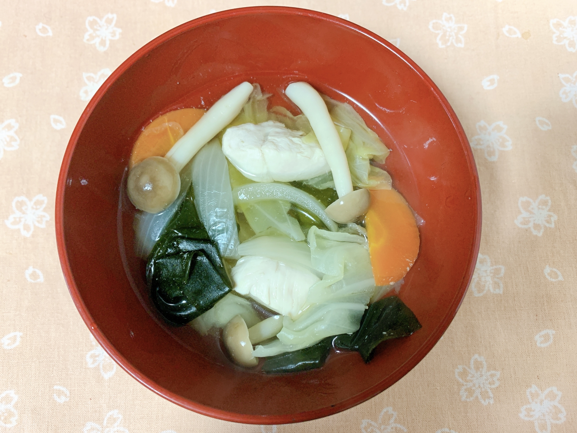 ささみと野菜のスープ