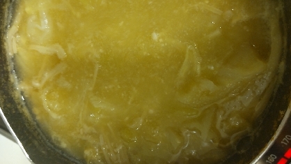 えのきキャベツ豆腐の味噌汁