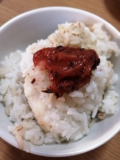 お弁当ご飯 しば漬けと胡麻 梅干ご飯♪