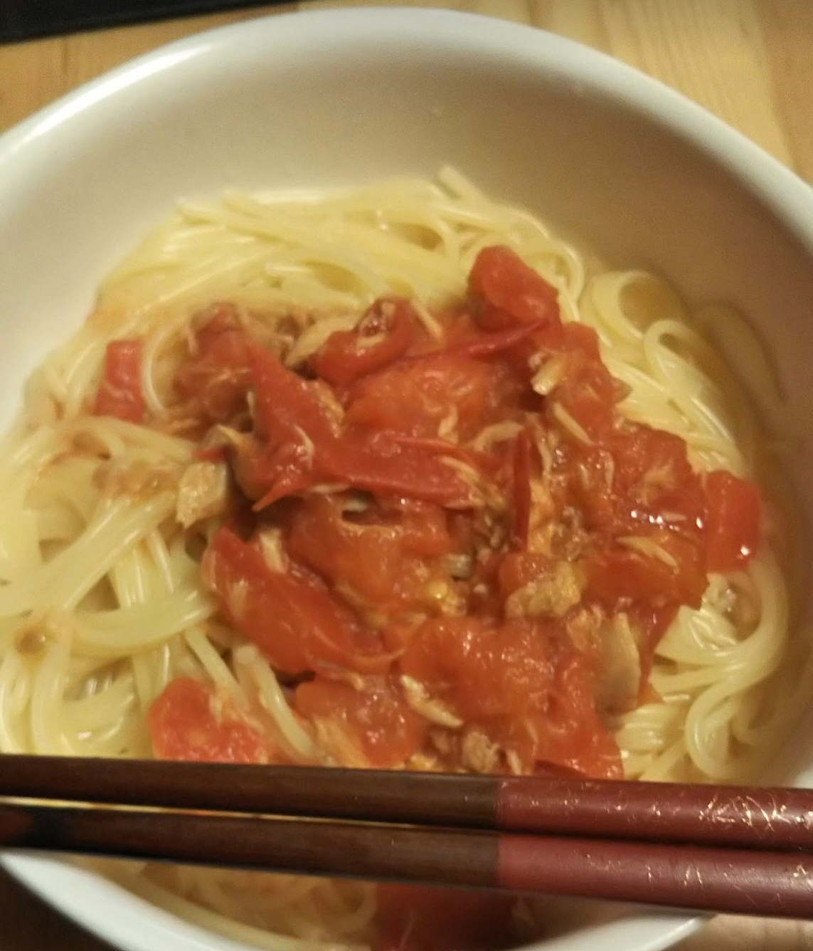 簡単トマトパスタ