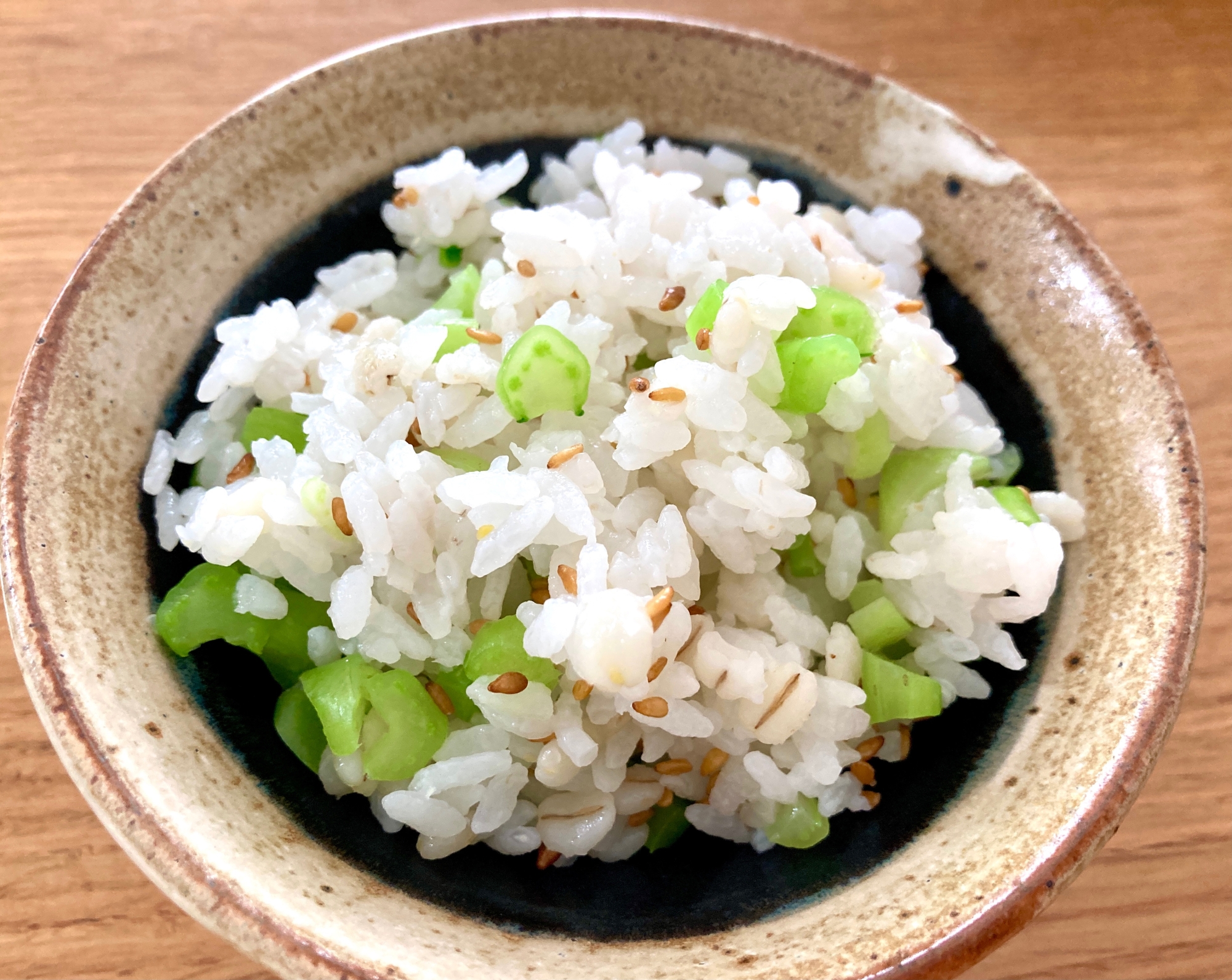 簡単菜飯☆電気ポットのお湯をかけるだけ♪