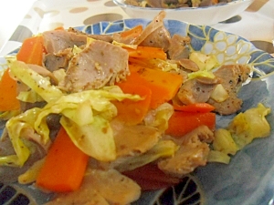 砂肝と野菜の炒め物