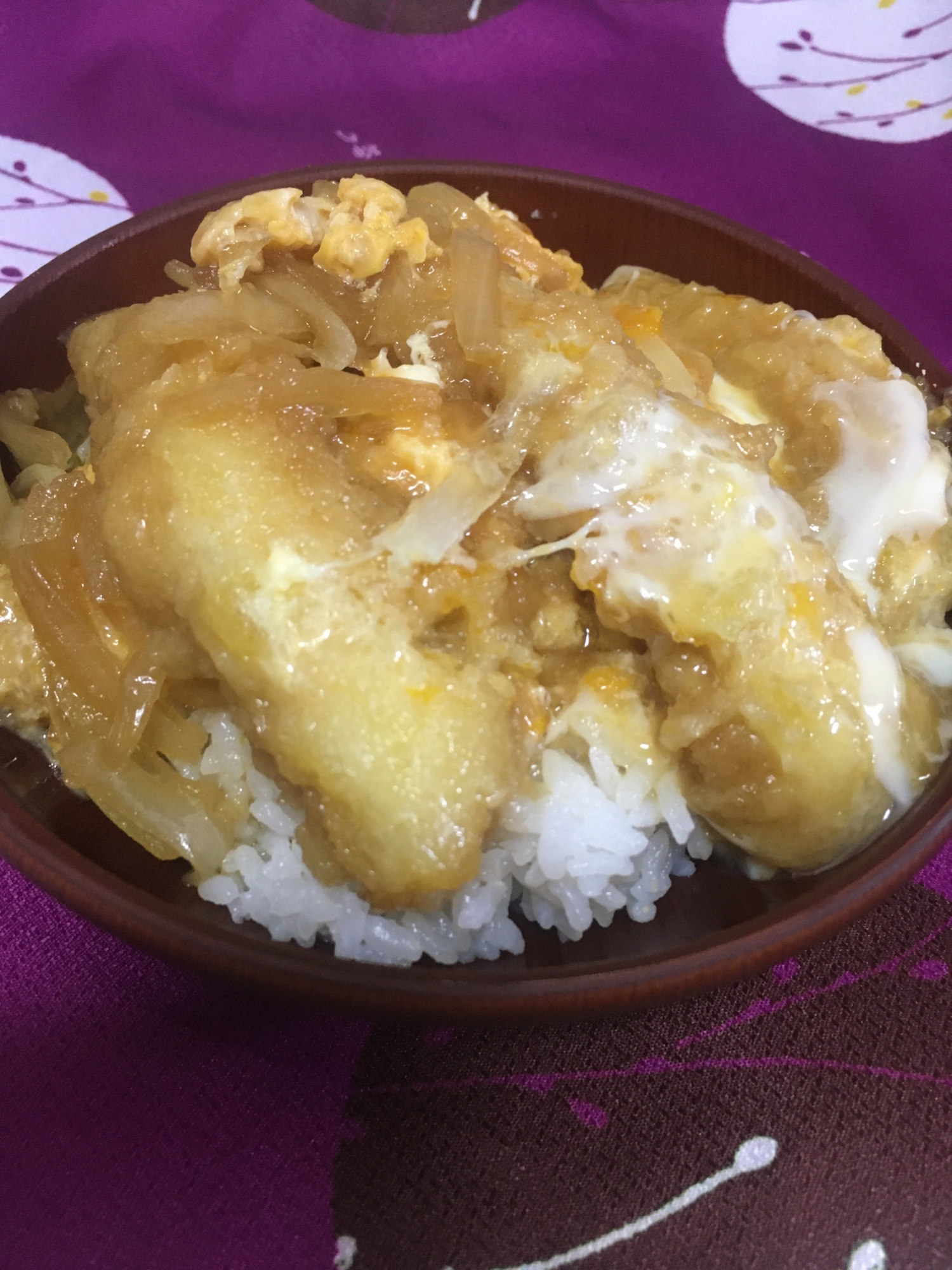 フライパン一つで、昆布つゆでえびフライ丼♪