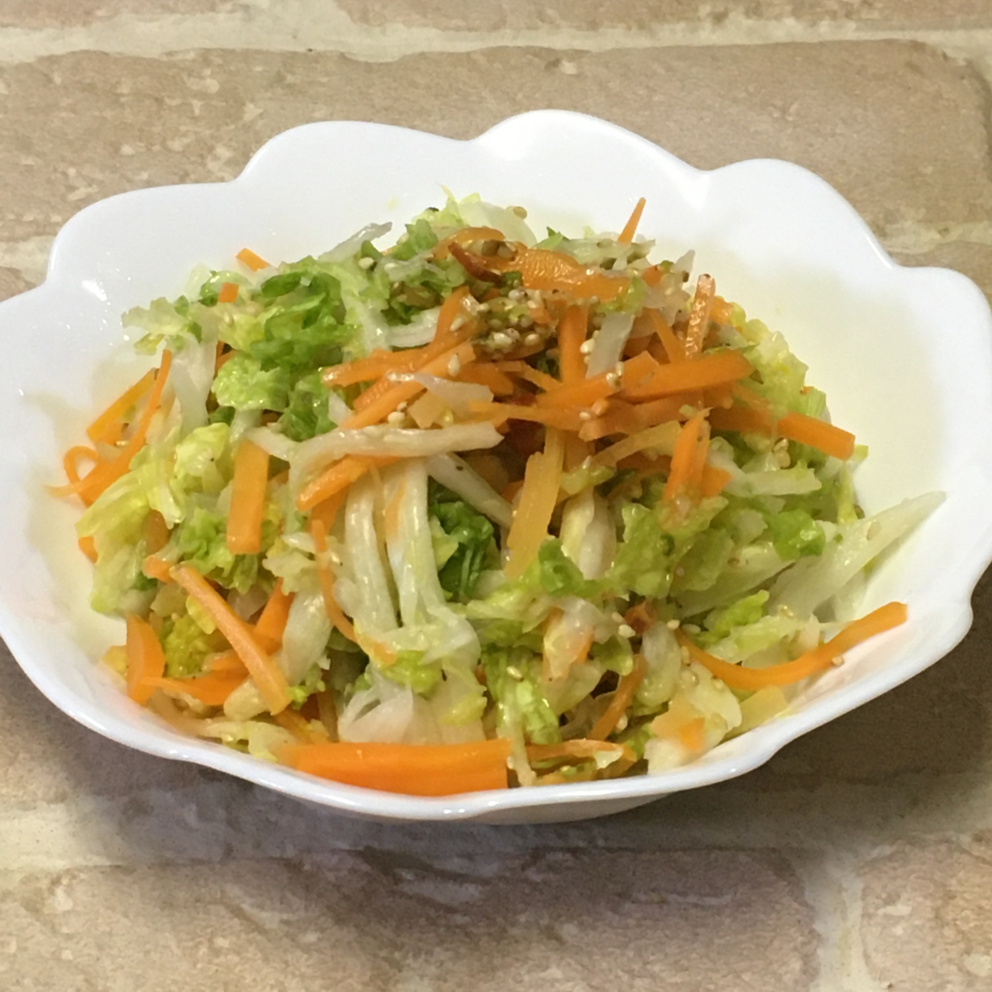 白菜と人参の中華サラダ