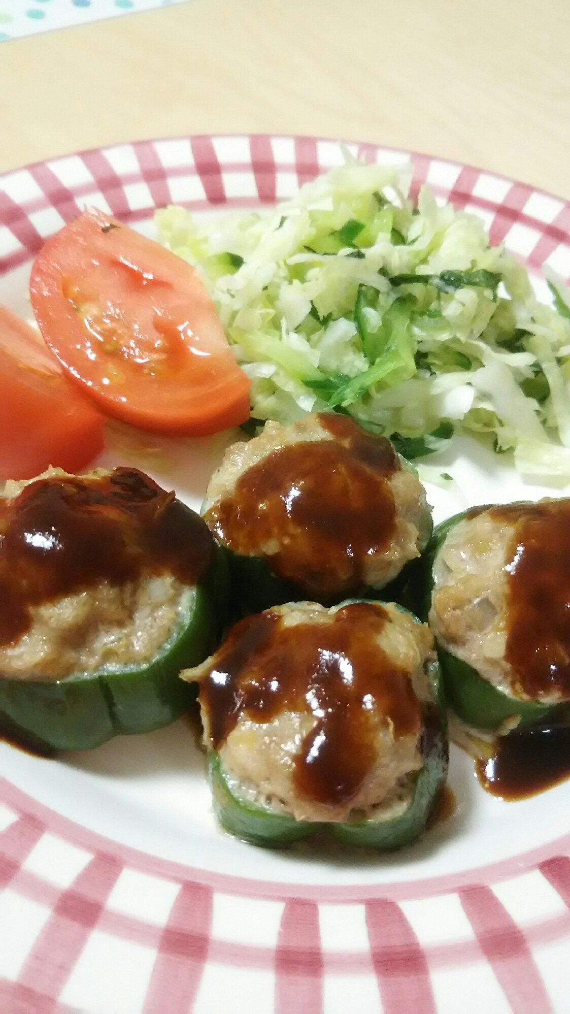 トースターで簡単！肉詰めピーマン