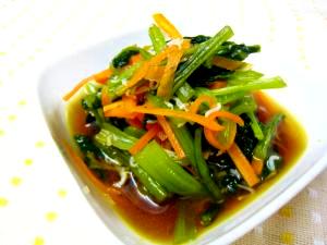 お弁当に 小松菜と人参のさっと煮 レシピ 作り方 By 楽天りんりん丸 楽天レシピ