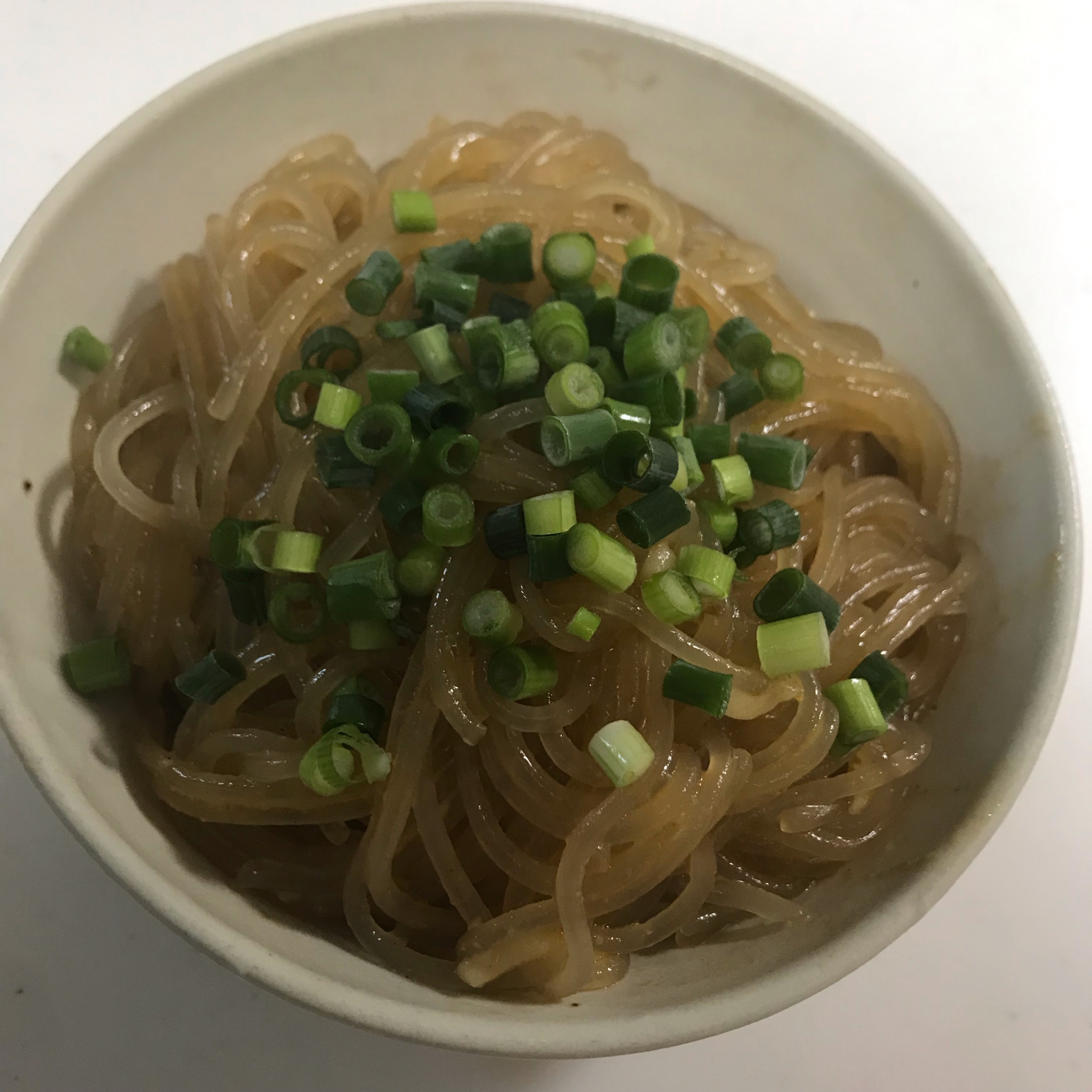 ラーメンスープでチャプチェ