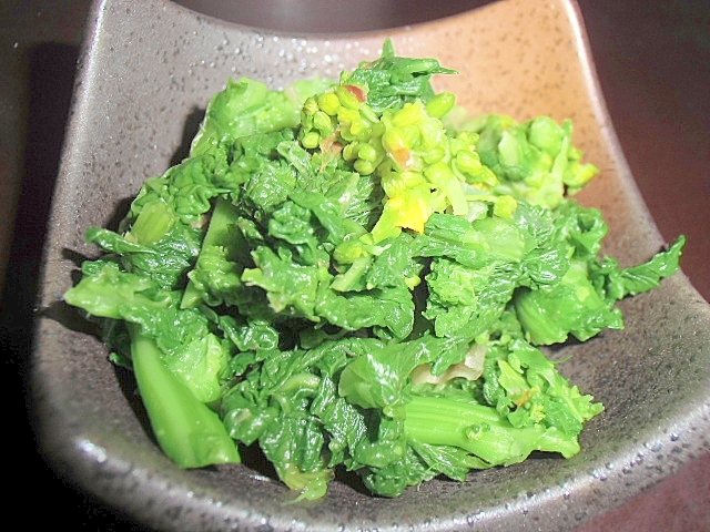 菜の花の柚子胡椒風味でおひたし レシピ 作り方 By Zabukingyo 楽天レシピ