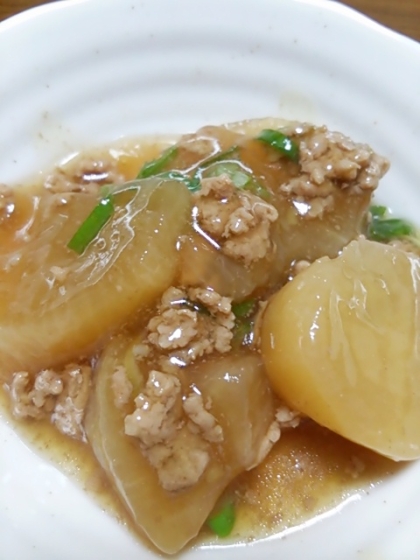 圧力鍋で簡単☆大根とひき肉のあんかけ煮