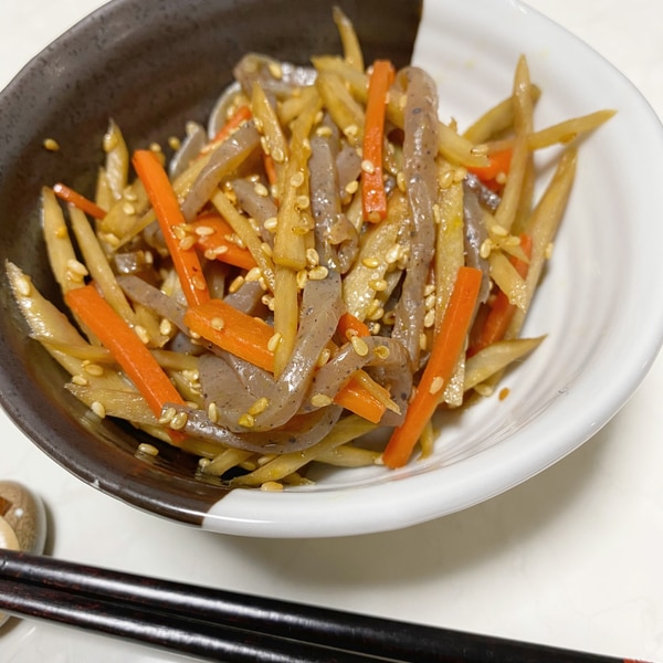 こんにゃく入り きんぴらごぼう レシピ 作り方 By みや みや 楽天レシピ こんにゃく入り きんぴらごぼう レシピ 作り方 By みや みや 楽天レシピ